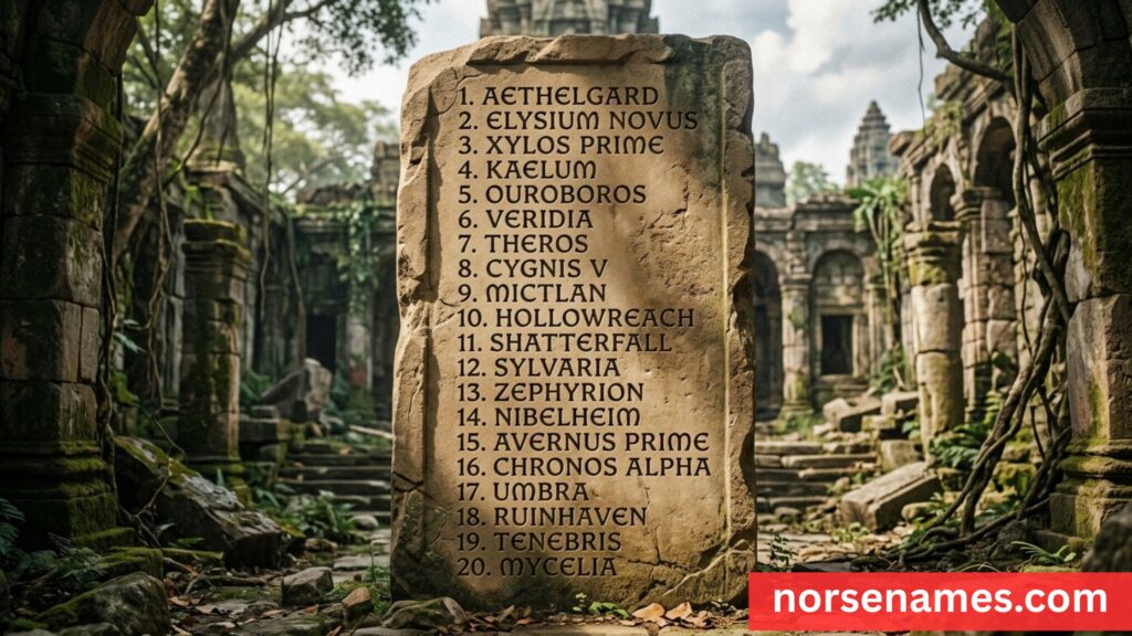 Ancient and Ruined World Names