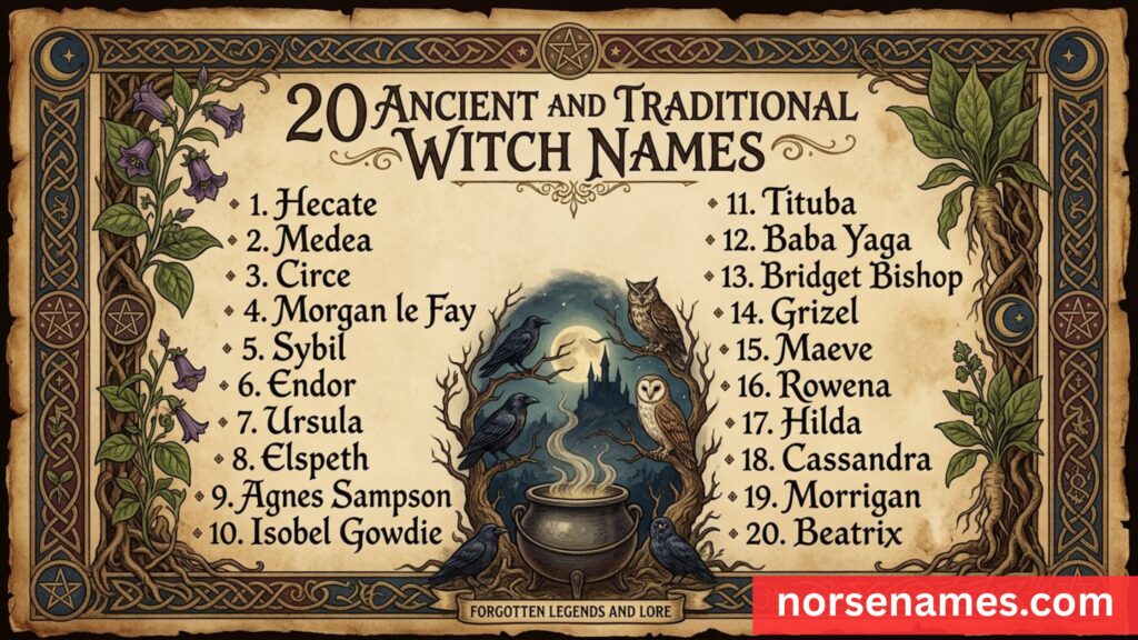 Ancient and Traditional Witch Names