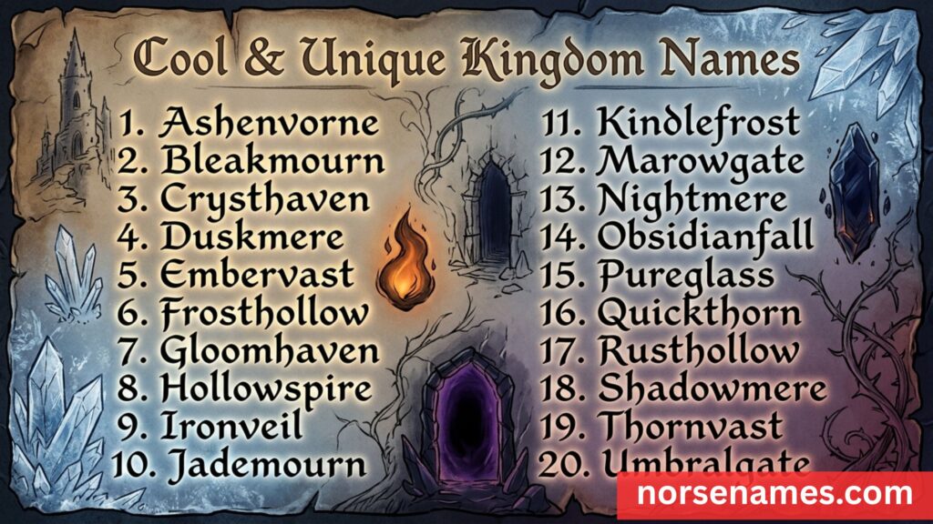 Cool & Unique Kingdom Names