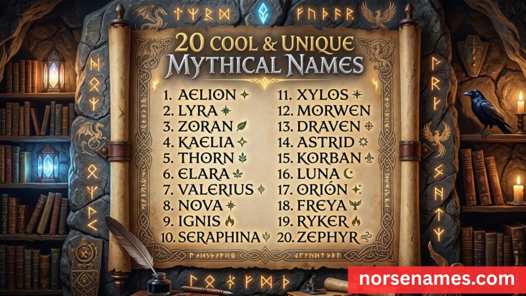 Cool & Unique Mythical Names