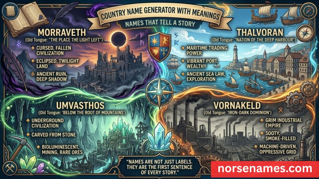 Country Name Generator With Meanings
