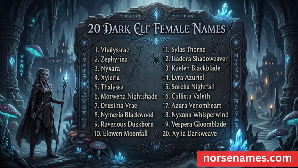 Dark Elf Names Female