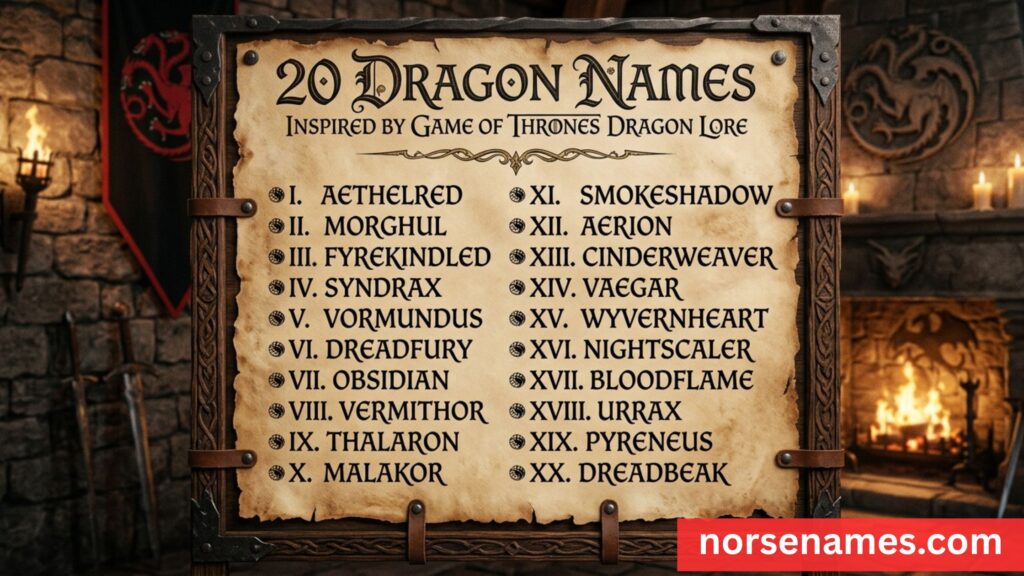 Dragon Names GOT: Inspired by Game of Thrones Dragon Lore