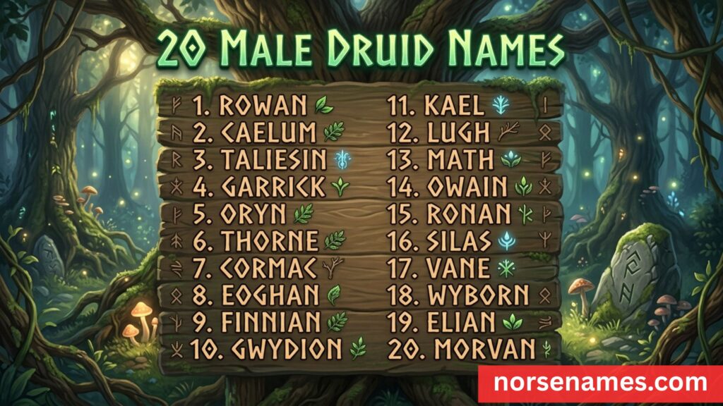 Druid Names Male