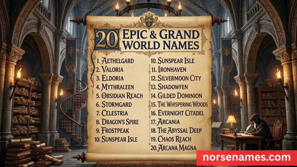 Epic and Grand World Names