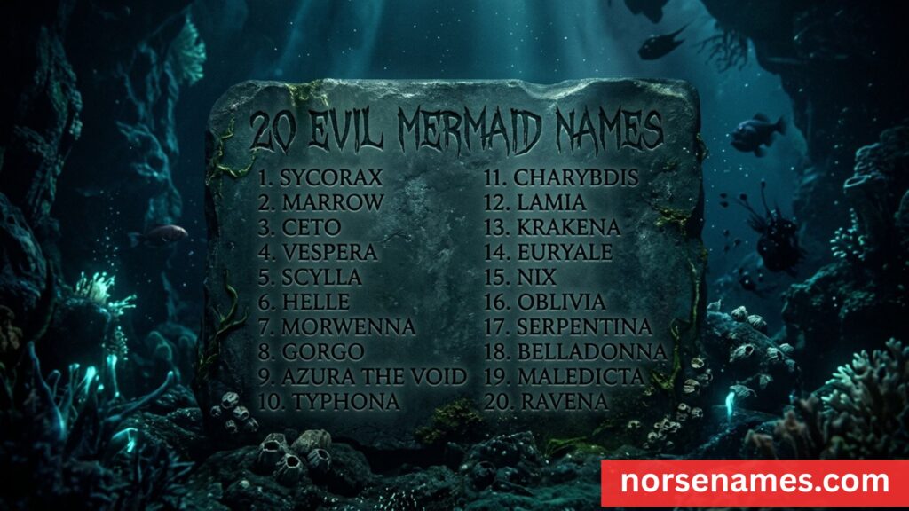 Evil Mermaid Names