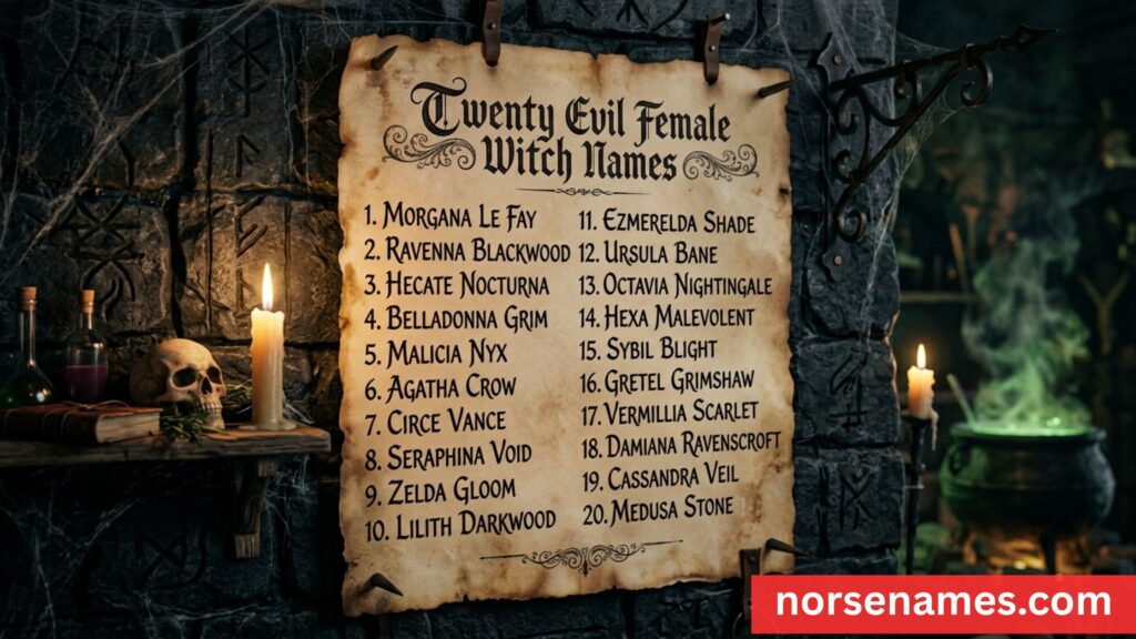 Evil Witch Names Female