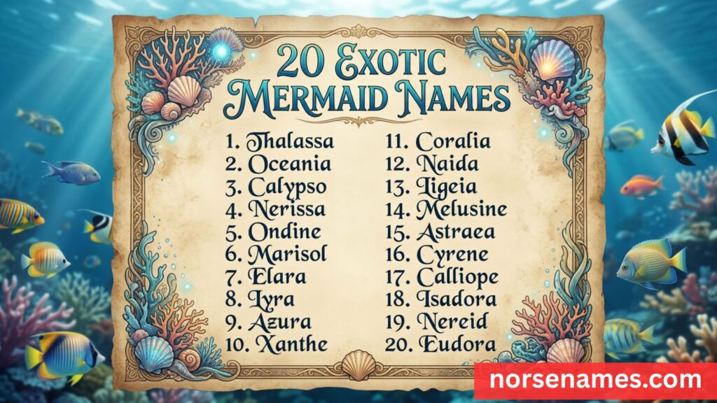 Exotic Mermaid Names