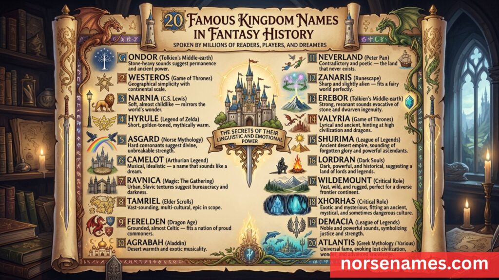 Famous Kingdom Names