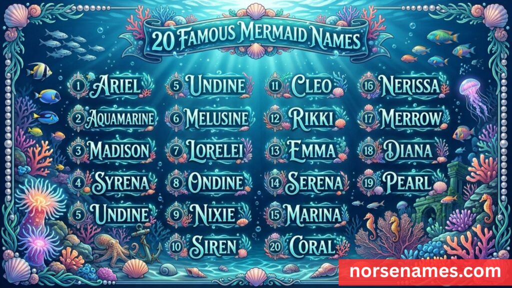 Famous Mermaid Names