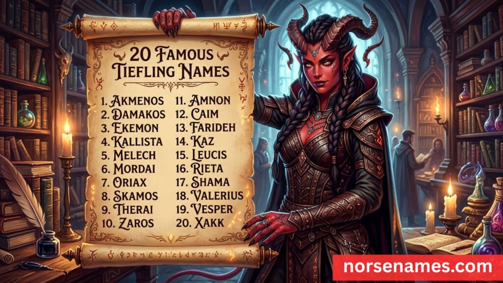 Famous Tiefling Names