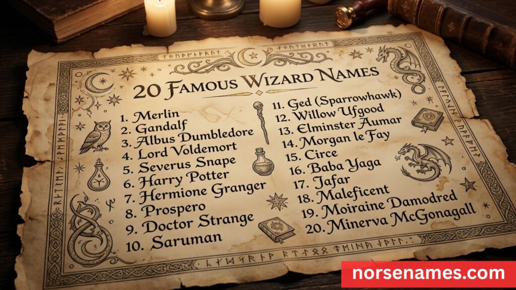 Famous Wizard Names