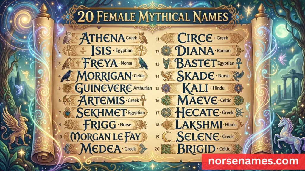 Female Mythical Names