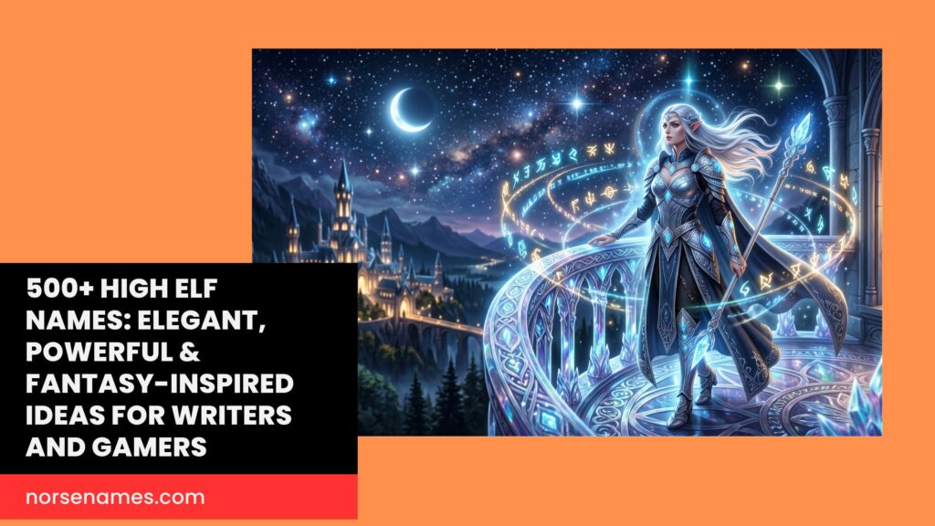 High Elf Names