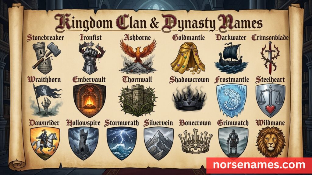 Kingdom Clan & Dynasty Names