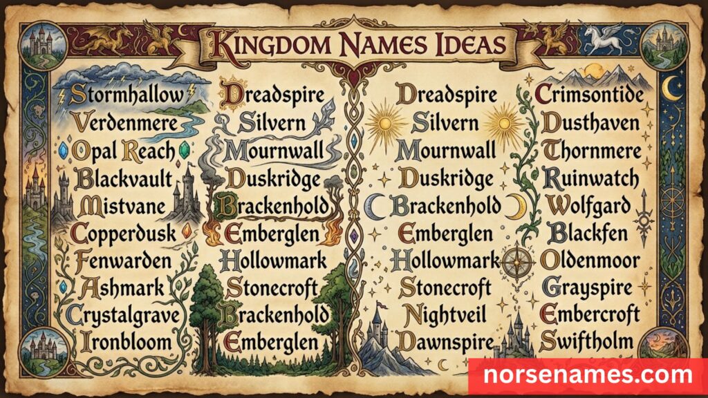 Kingdom Names Ideas