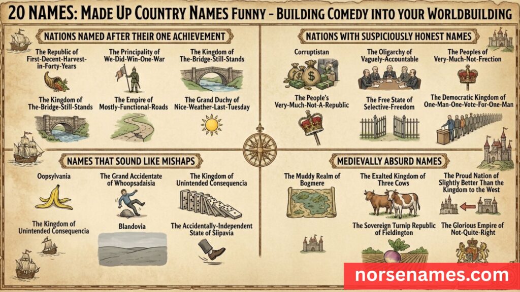 Made Up Country Names Funny