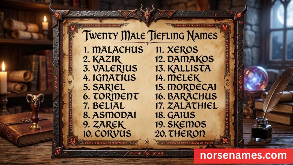 Male Tiefling Names