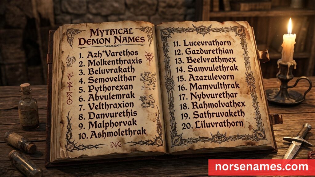Mythical Demon Names