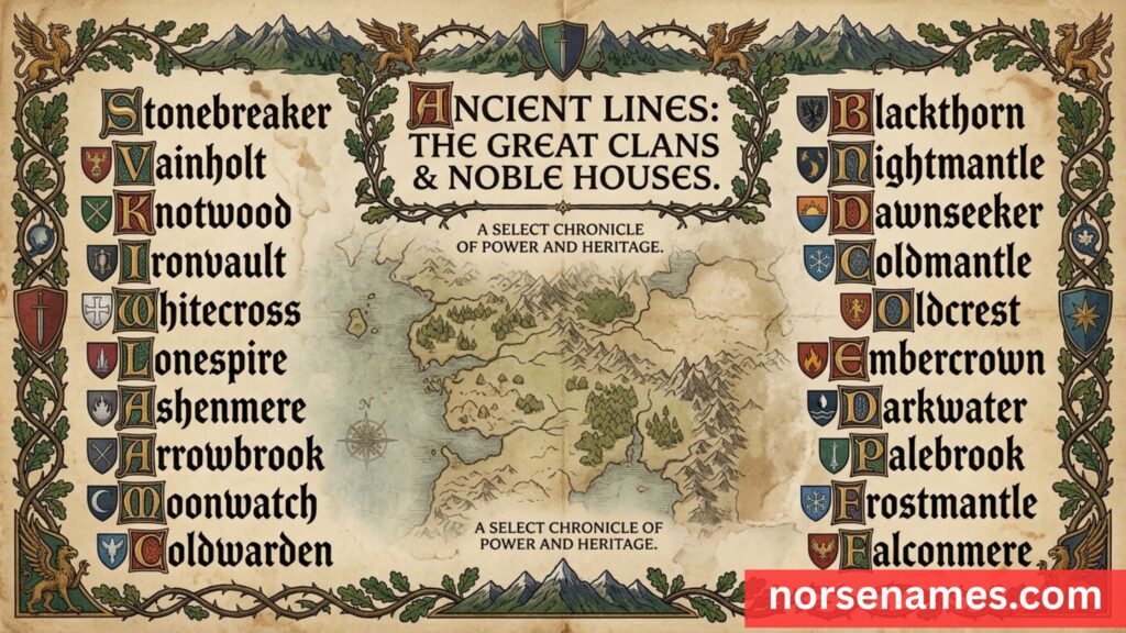 Noble House & Clan Names