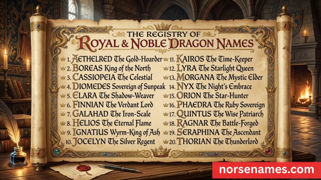 Royal & Noble Dragon Names