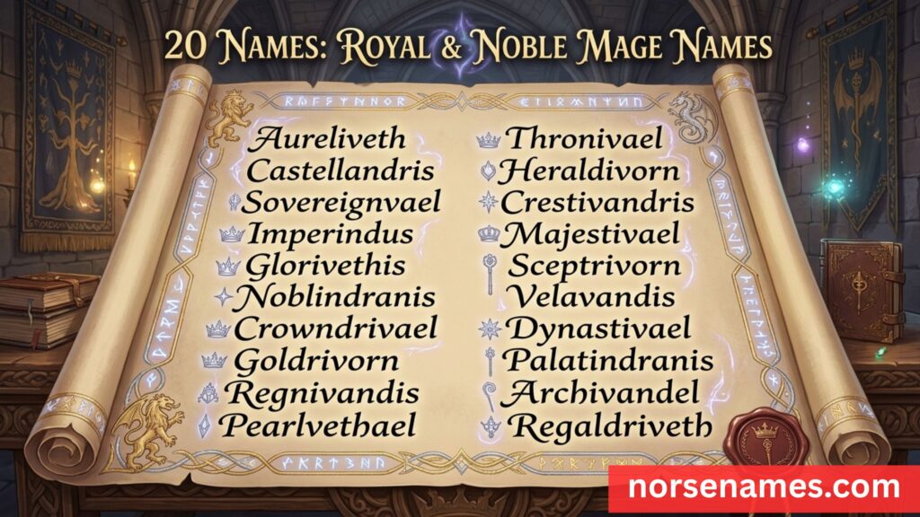 Royal & Noble Mage Names
