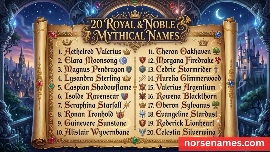 Royal & Noble Mythical Names