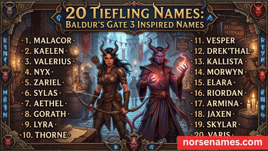 Tiefling Names BG3