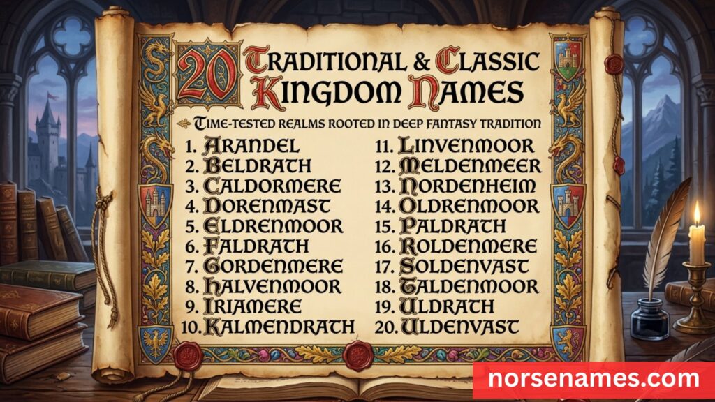 Traditional & Classic Kingdom Names