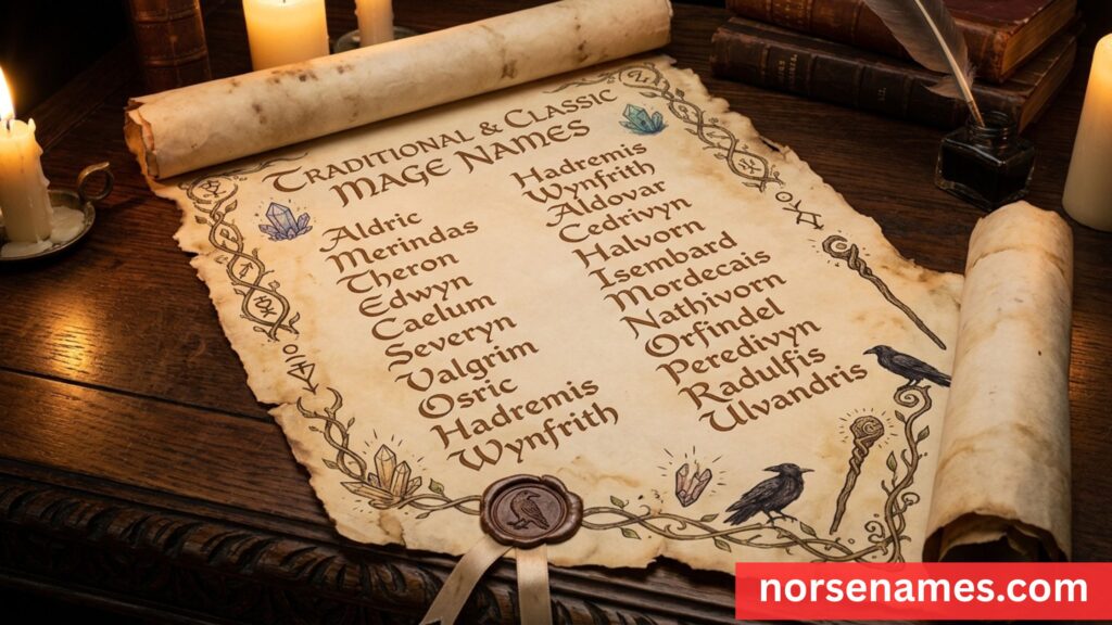 Traditional & Classic Mage Names