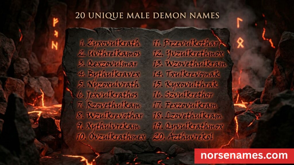 Unique Demon Names Male
