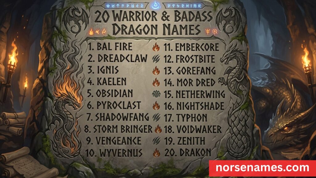 Warrior & Badass Dragon Names