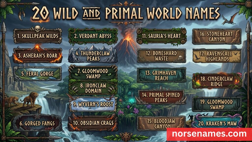 Wild and Primal World Names