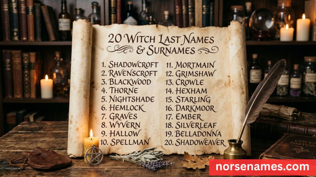 Witch Last Names and Surnames