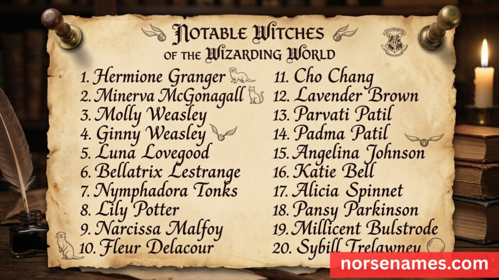 Witch Names Harry Potter