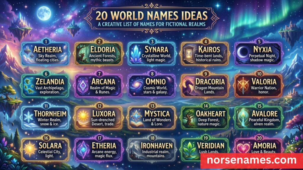 World Names Ideas