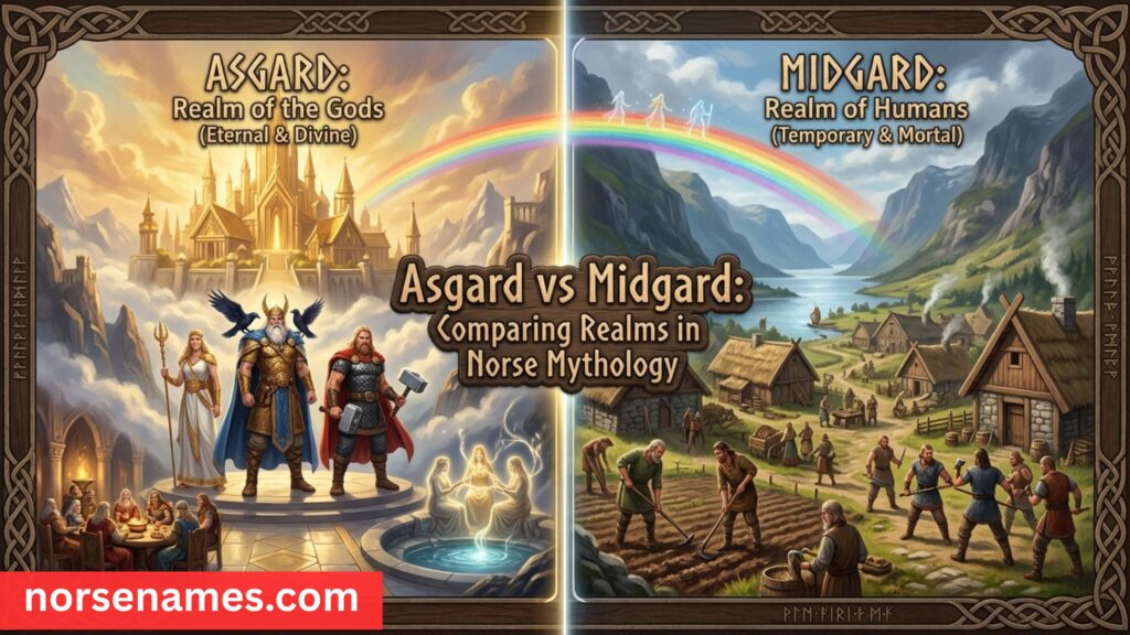 Asgard vs Midgard: Comparing Realms in Norse Mythology