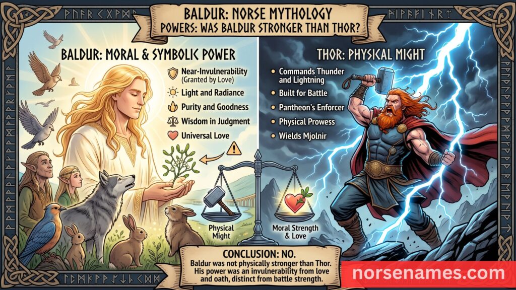 Baldur Norse Mythology Powers: Was Baldur Stronger Than Thor?
