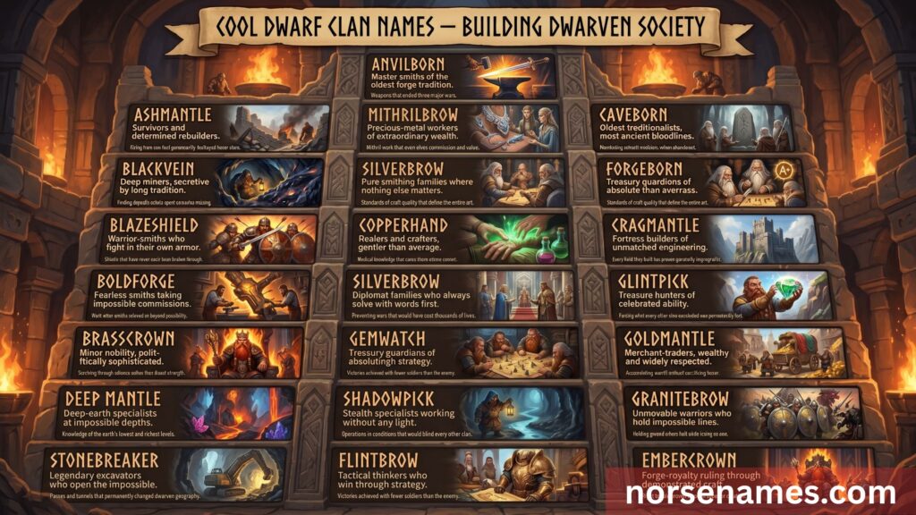Cool Dwarf Clan Names — Building Dwarven Society