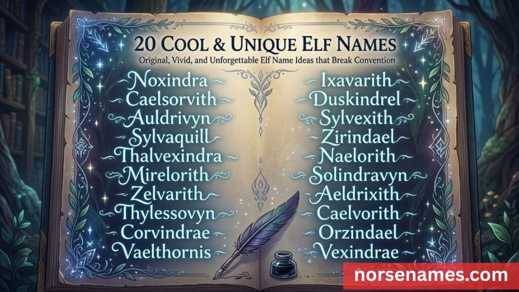 Cool & Unique Elf Names (Elven Names )