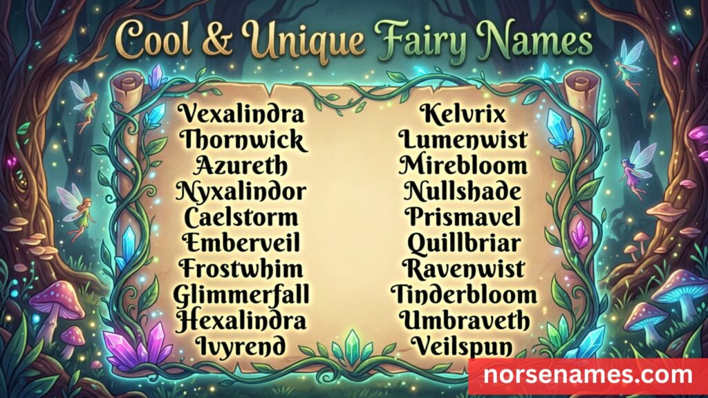 Cool & Unique Fairy Names