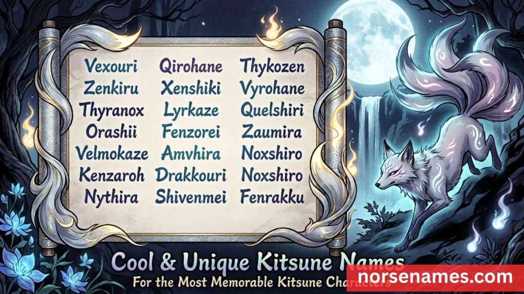 Cool & Unique Kitsune Names