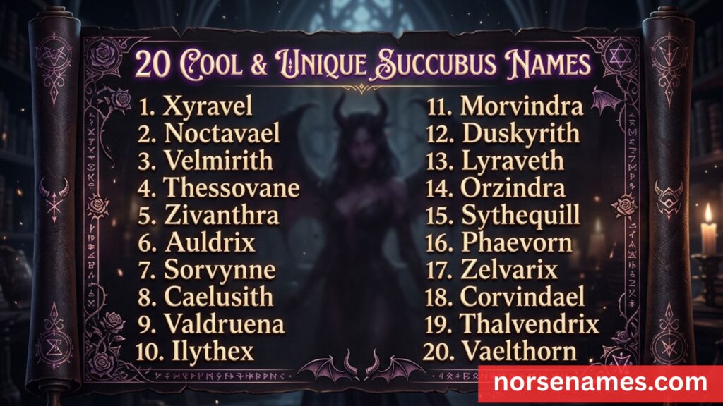 Cool & Unique Succubus Names