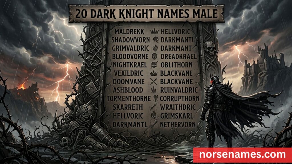 Dark Knight Names Male
