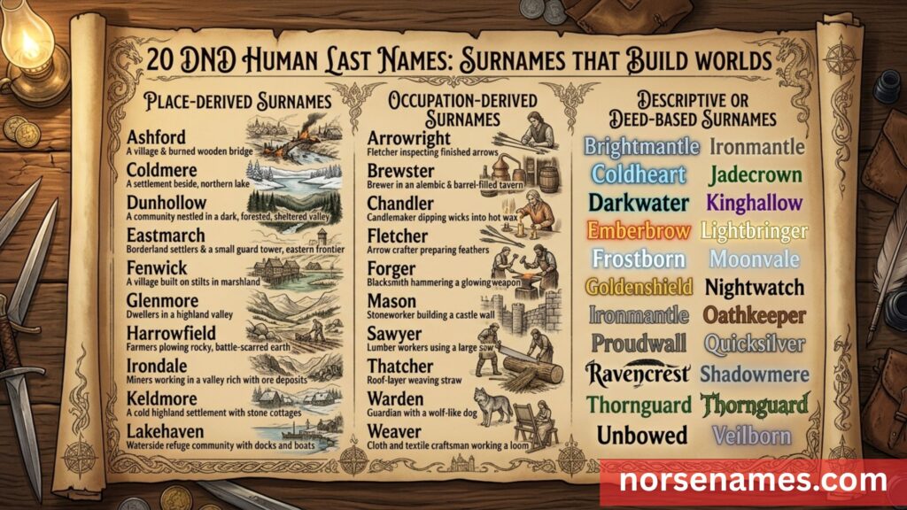 DnD Human Last Names