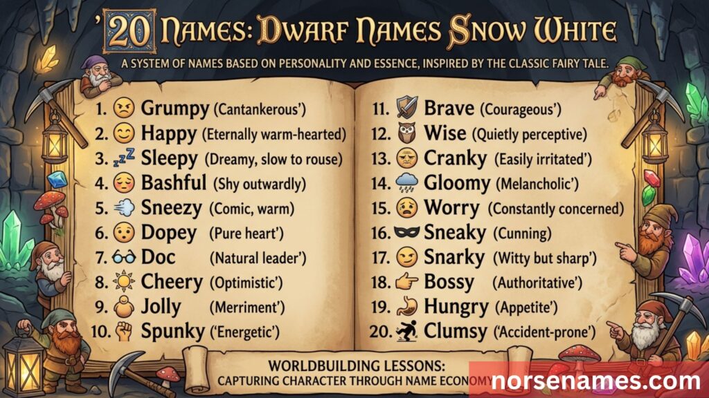 Dwarf Names Snow White