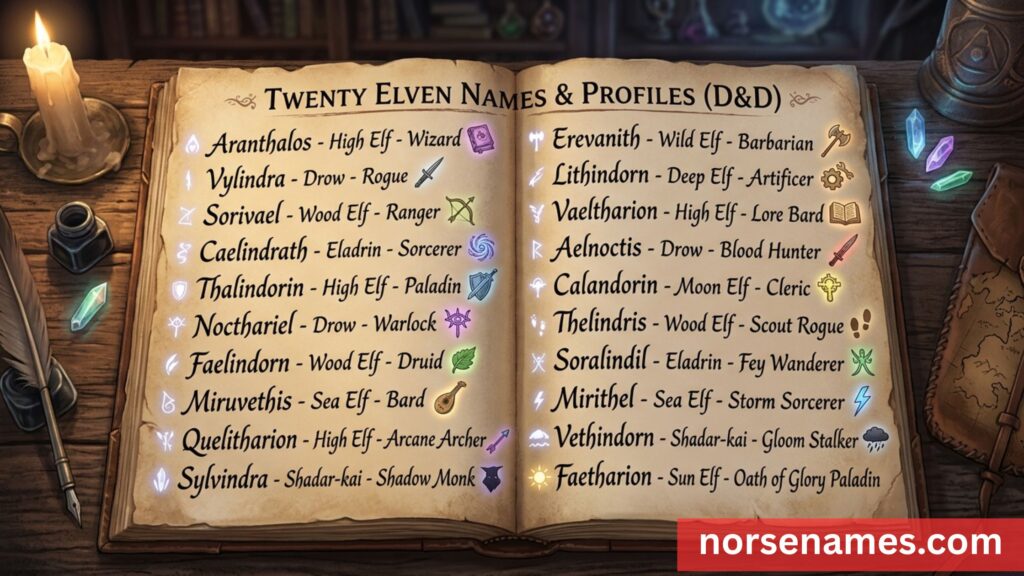 Elf Names DnD