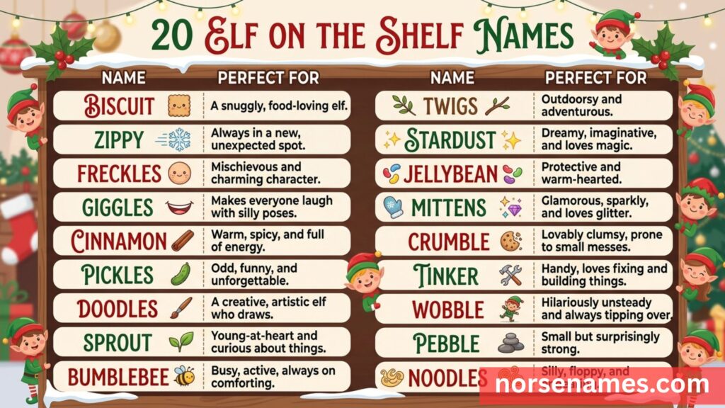 Elf on the Shelf Names
