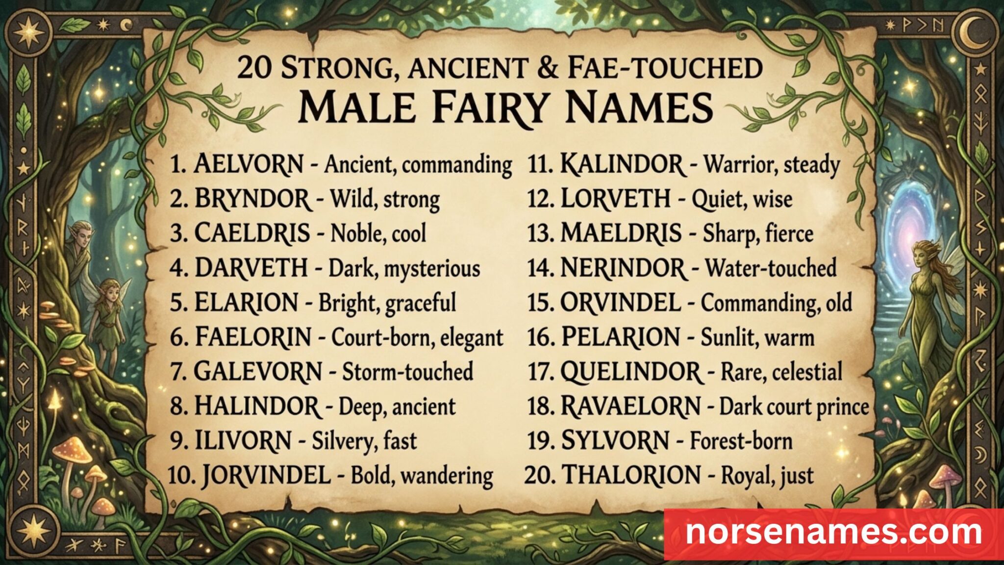 500+ Fairy Names: The Enchanted Lexicon of the Fae Realm - Norse Names ...