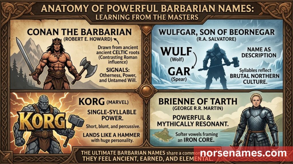 Famous Barbarian Names From Literature & Games